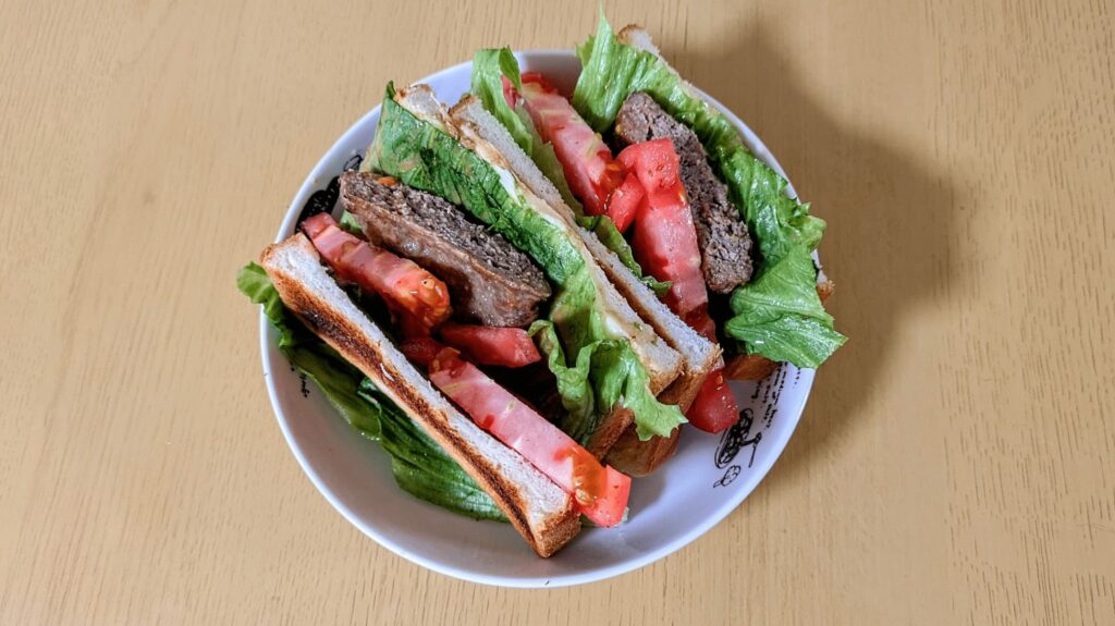 ハンバーグサンド